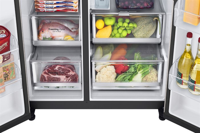 Tủ Lạnh LG Inverter 635 Lít Side By Side InstaView Door-in-Door GR-X257BG